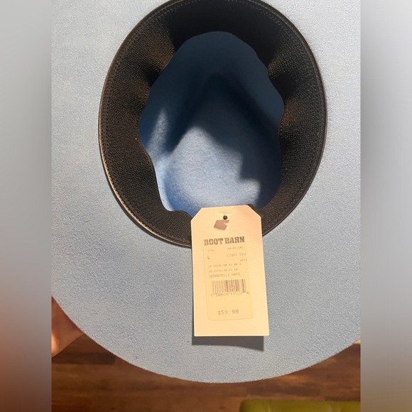 Shyanne Women’s 2X Powder Blue Felt Western Cowgirl Hat Size Large - Picture 10 of 10